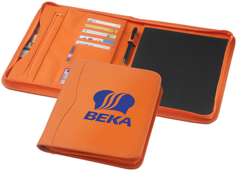 A4 Ebony Zipped Folders