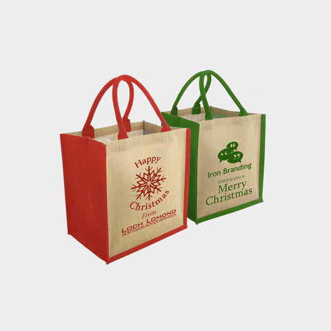 Christmas Brighton Jute Bag