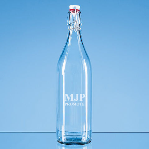 1 Litre Round Swing Top Glass Bottles