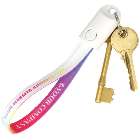 2 in 1 USB Keyring Strap Cables