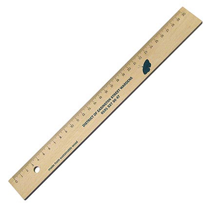 30cm Wooden Rulers