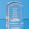 3D Engraved Crystal Domed Towers
