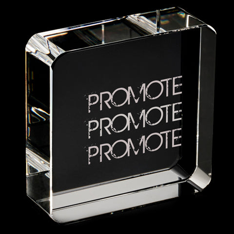 60mm Optical Crystal Square Paperweights