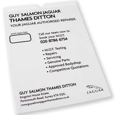 A4 MOT Certificate Holders