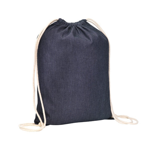 Hartley Denim Drawstring Bag