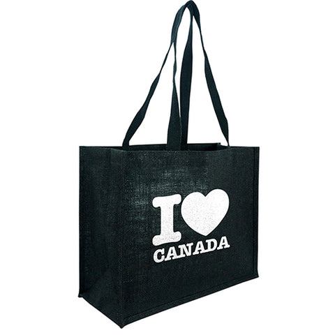 Black Taunton Jute Shopper Bags