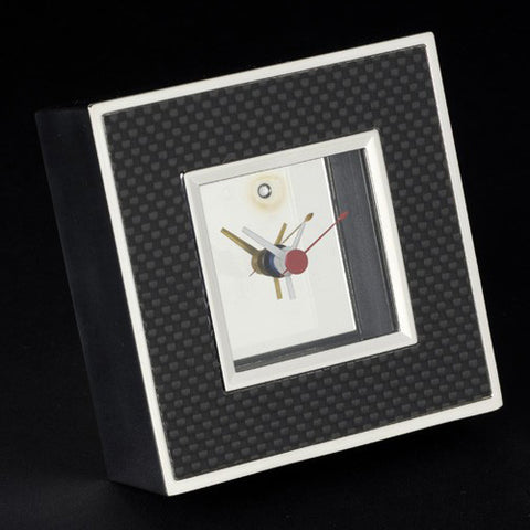 Carbon Fibre Square Clocks