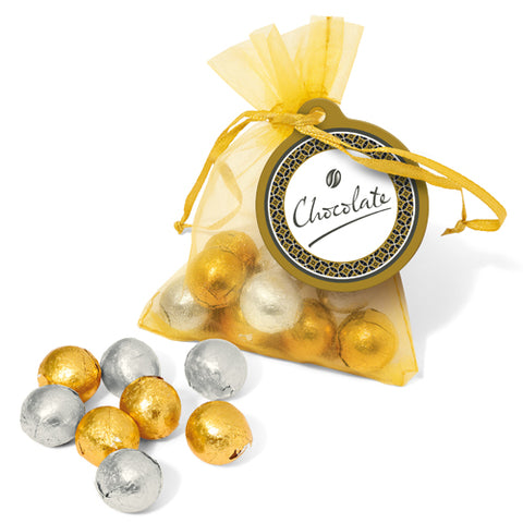 Christmas Chocolate Organza Bags