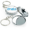 Chrome Compact Mirror Keyrings  - Image 2