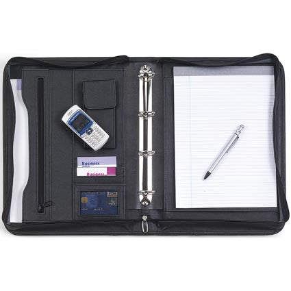 A4 Diplomat Zipped Ringbinder Folders