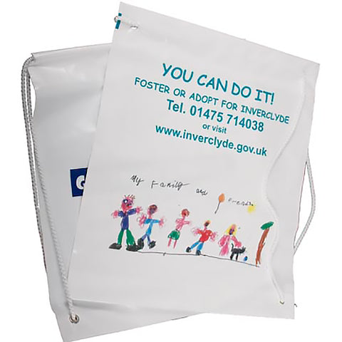 Duffle Style Polythene Carrier Bag