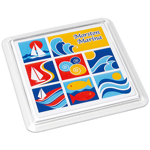 Full Colour Acrylic Square Coasters