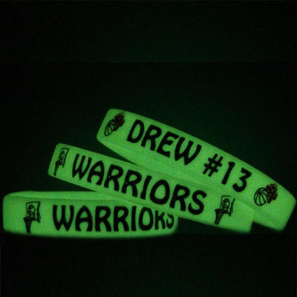 Childrens Glow in the Dark Silicon Wristbands