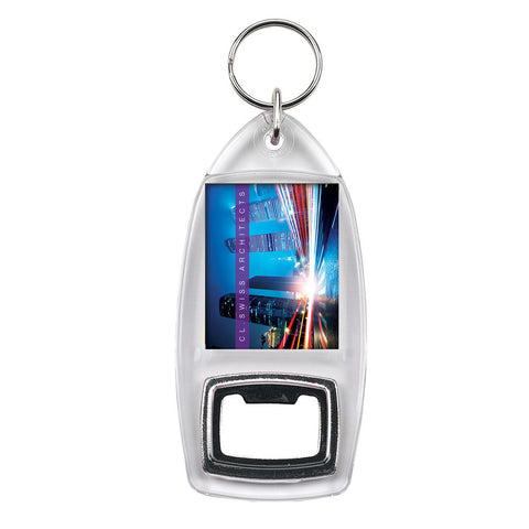 Acrylic Bottle Opener Keyrings