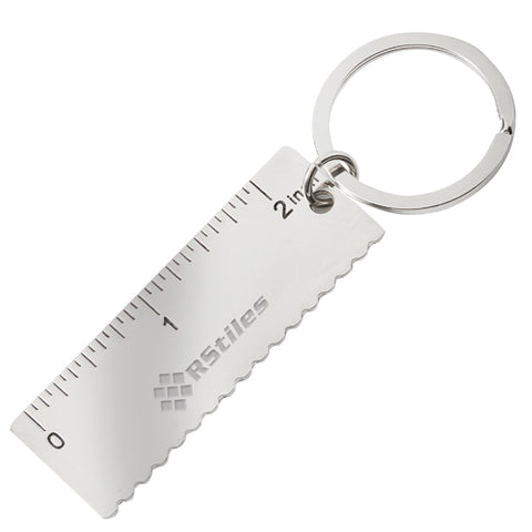 Metal Ruler Keyrings