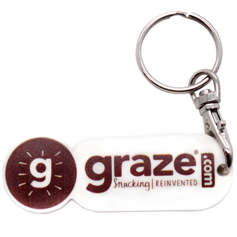 Oblong Trolley Token Stick Keyrings