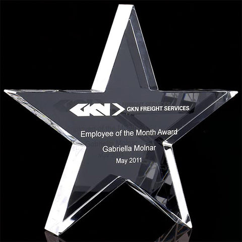 Optical Crystal Star Paperweights