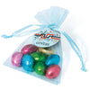 Organza Bags with Foil Chocolate Eggs