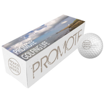 Printed Golf Balls and 3 Ball Boxes