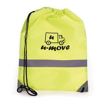 Fluorescent Reflective Drawstring Bags