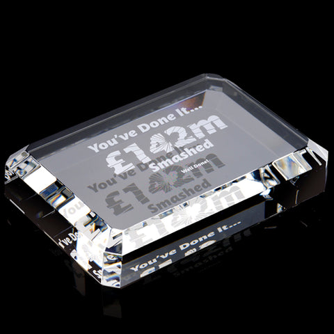 Rectangle Crystal Paperweights