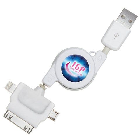 Retractable 3 in 1 Charger Cables