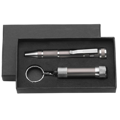 Screwdriver Pen and Torch Sets