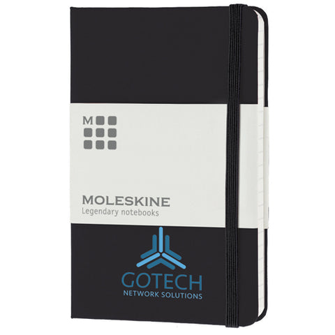 Pocket Moleskin Hardback Ruled Notebook