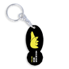 New! Oval Trolley Token Stick Keyrings
