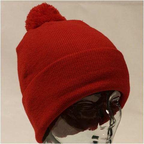 Acrylic Beanie with turn-up and bobble - Adband