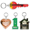 clear shaped acrylic keyrings | Adband