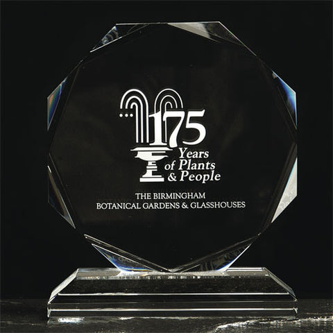 Medium Crystal Octagon Awards