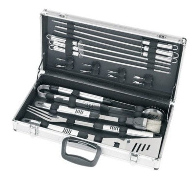 complete barbeque set in aluminium case | Adband