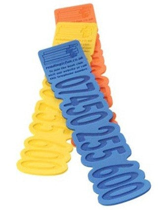 embossed foam bookmarks | Adband