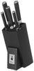 finesse kitchen knife cube block set in black | Adband