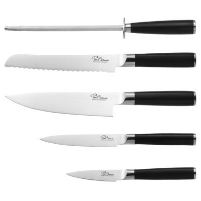 finesse kitchen knife cube block set in black | Adband