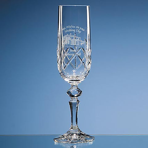 Flamenco Lead Crystal Champagne Flute
