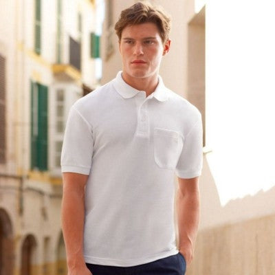 fruit of the loom pocket polo shirts | Adband
