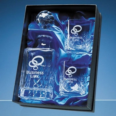 gallery 3pc whisky set in presentation box | Adband