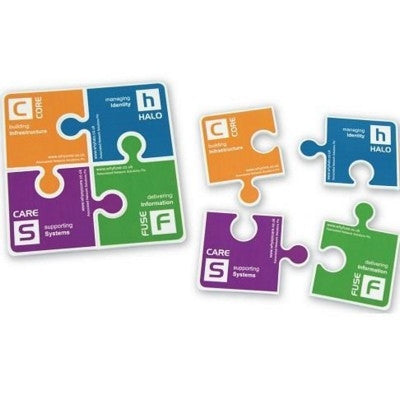gnalvic 4 piece puzzle coaster | Adband