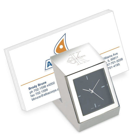 metal card holder clock | Adband