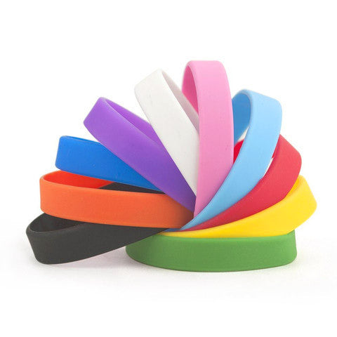 plain silicone wristbands | Adband