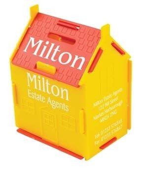 self assembly house money box | Adband