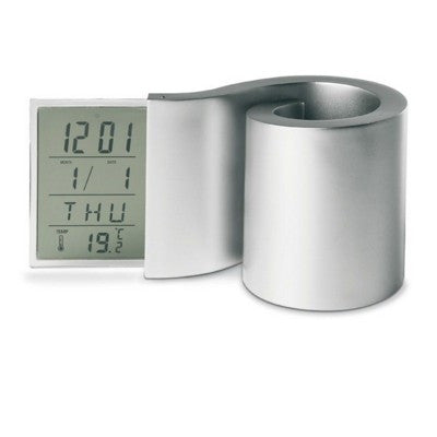 swirl pen clock pen pot | Adband