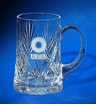 tankard cut lead crystal pint glass | Adband