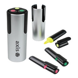 triple highlighter pen pot | Adband