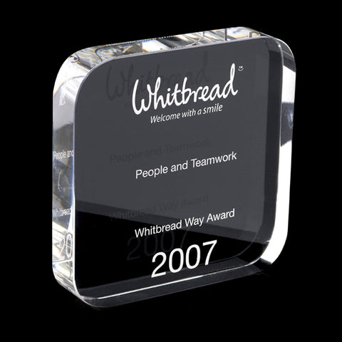 120mm Crystal Square Paperweight Awards