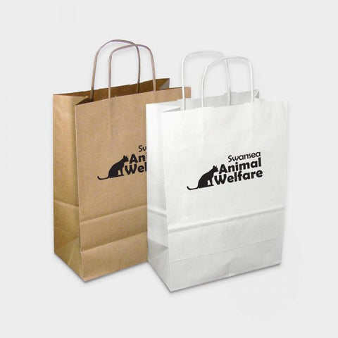 Twisted Paper Handle Carrier Bag