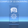 3D Engraved Crystal Rectangles  - Image 2