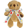 5 Inch Honey Jointed Bear with Bow